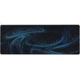 thumbnail image 3 of Large Mouse Pads Black Blue Modern Abstract Fantasy Galaxy Non-Slip Rubber Base, Gaming Mousepad, Keyboard and Mouse Pad with Stitched Edges,PC Desk Mat for Game,Work,Office(31.5"*11.8"), 3 of 6