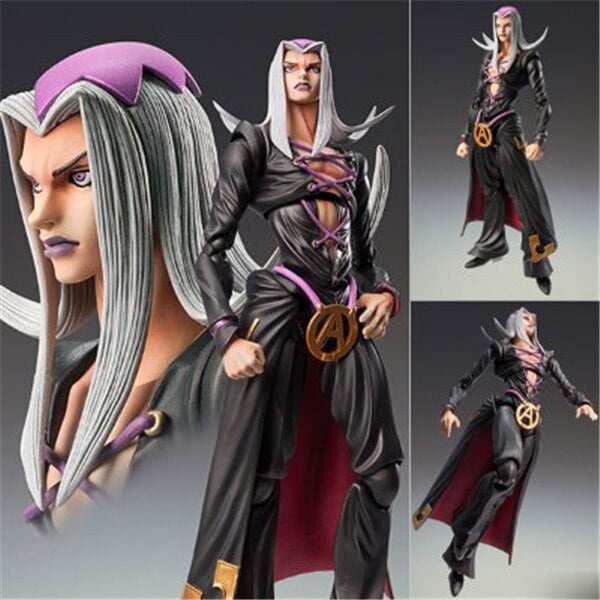 JOJO - figura de acción Bizarre Adventure, Kakyoin, Noriaki, Stardust, Josuke, Higashikata, Rohan, Kishibe, Kujo, Jotaro, DIO, Brando zhangmengya LED