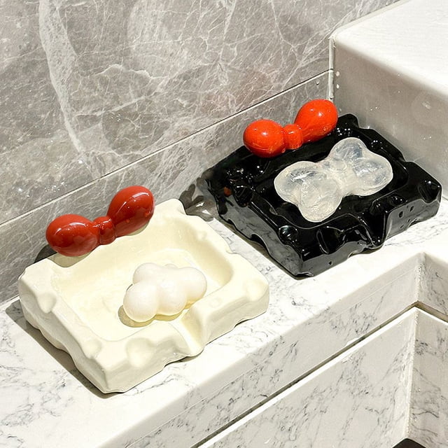 Estante de almacenamiento de encimera Soap Box | Jabonera multiusos de alto valor | Bandeja escurridora antiadherente para fregadero de cocina de baño | Material inodoro de grado alimenticio | Gran