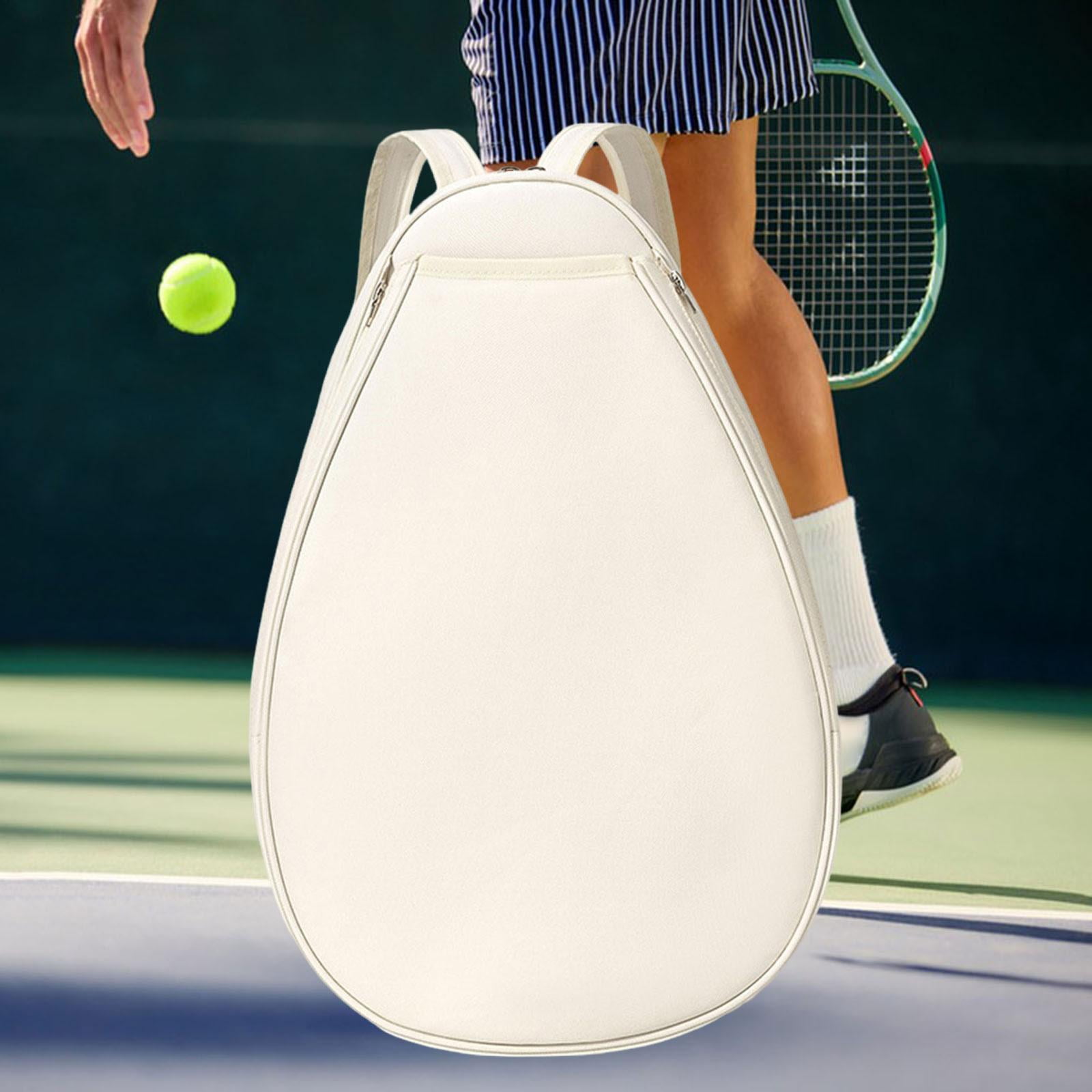 Tennis Bag Backpack Crossbody Oxford Fabric Water Resistant for Men Women Sports Court Use