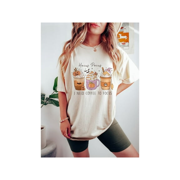 Halloween Coffee Shirt – Funny Hocus Pocus Fall Tee with Pumpkin Spice and Cozy Autumn Vibes