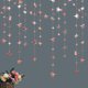 thumbnail image 1 of Deslumbrantes decoraciones para fiestas, pancarta de guirnalda de papel con puntos y círculo de estrellas, 1 of 5