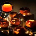 thumbnail image 3 of Halloween LED Pumpkin Lights Outdoor with Remote and Timer  Battery Operated Bright Realistic Flameless Electric Candles for Hallo, 3 of 7
