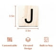 thumbnail image 2 of Stiles Letter Tiles, Wooden Crossword Wall Letters for Living Room, Dining Room, Kitchen, or Bedroom, 3.5 Inch, Letter J, 2 of 8