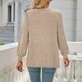 thumbnail image 7 of Edvintorg Blouses for Women Casual Women's Long Sleeve Round Neck Sexy Casual Solid Blouse and Tops Office Ladies Shirts, 7 of 7
