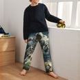 thumbnail image 5 of Fuzoiu Astronaut Soccer Field Print Teenagers' Pajama Pants,Lounge Pants with 2 Pockets,Elastic Waist Kids Sleep Bottoms,Comfy Sleepwear,PJ Bottoms for Kids-Small, 5 of 6