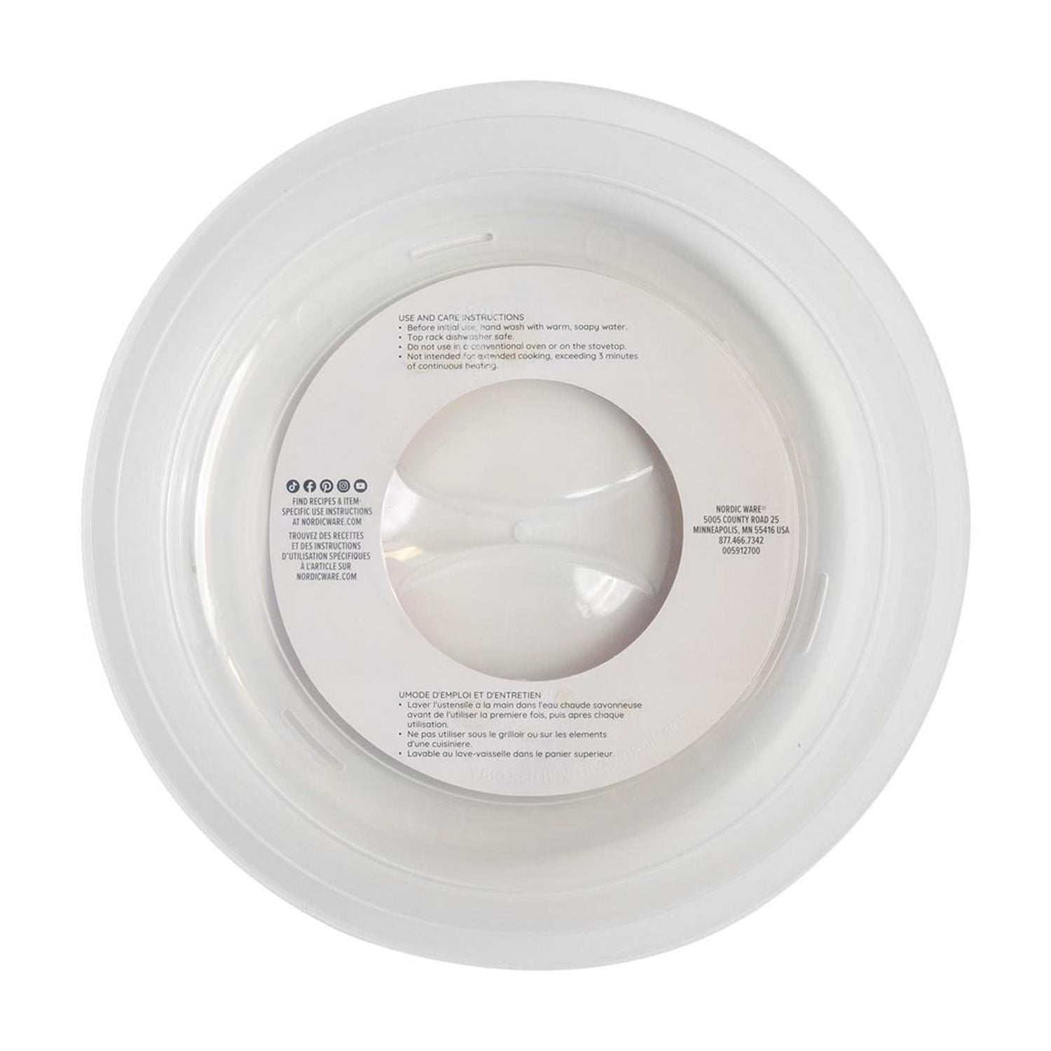 Couverture d'éclaboussures de micro-ondes NordicWare