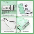 thumbnail image 5 of Marble Diary With Lock, Refillable A5 Daily Journal For Girls And Women, 192 Pages Cute Notebook With Combination Lock For Teen Girls And Boys - Purpl, 5 of 5