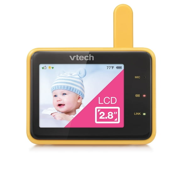 VTech RM2701 Visor accesorio para monitor de bebé de 2,8" (requiere cámara WiFi RM9751 para funcionar) Monitoreo remoto, luz nocturna, sonidos relajantes y canciones de cuna, intercomunicador bidirecc