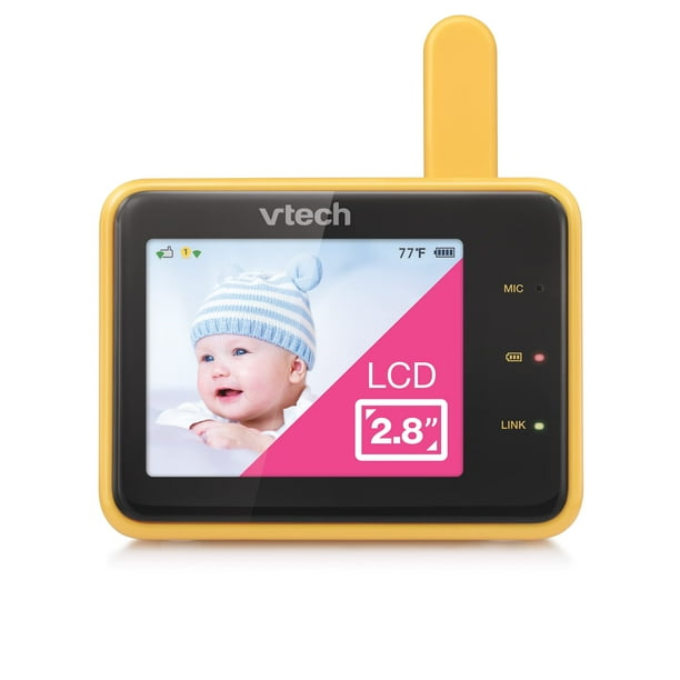 VTech RM2701 Visor accesorio para monitor de bebé de 2,8" (requiere cámara WiFi RM9751 para funcionar) Monitoreo remoto, luz nocturna, sonidos relajantes y canciones de cuna, intercomunicador bidirecc