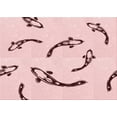 thumbnail image 1 of Ahgly Company Machine Washable Indoor Rectangle Transitional Pink Bubble Gum Pink Area Rugs, 7' x 9', 1 of 7