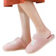thumbnail image 4 of Vedolay Women's Shoe Winter Warm Boots Cozy House Shoes Indoor Outdoor Anti Slip Pink,41, 4 of 5