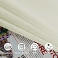 thumbnail image 4 of JIUZHEN Ivory Sheer Curtains 96 Inches Long - Semi Transparent Light Filtering Grommet Window Drapes for Living Room/Balcony, 52Wx 96L, Set of 2 with Tiebacks, 4 of 9