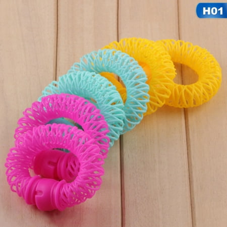 AkoaDa 6/8Pcs Hairdress Magic Bendy Hair Styling Roller Curler Spiral Curls