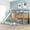 Gray, variant on Twin Over Twin Bunk Bed with Slide and Ladder, Espresso