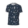 thumbnail image 6 of Wukai Vintage Marine Print Men's Short-Sleeved Mesh T-Shirt,Quick-Dry Short Sleeve Workout T-Shirt-, 6 of 8
