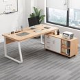 thumbnail image 2 of Monitor Working Office Desk Conference Wooden Keyboard Reception Office Desk Standing Mobile Scrivania Ufficio Lavoro Furnitures My Lux Decor Round, 2 of 21