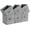 Cattail Gray, variant on Storage Cubes, 11-Inch Non-Woven Fabric Bins with Double Handles, Set of 6, Foldable Closet Organizers for Shelves, Clothes Storage, Durable and Lightweight, Gray
