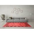 thumbnail image 3 of Ahgly Company Indoor Round Oriental Red Traditional Area Rugs, 3' Round, 3 of 4