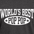thumbnail image 3 of CafePress - World's Best Pop Pop Dark T Shirt - Men's Classic Graphic Cotton T-Shirt, 3 of 4