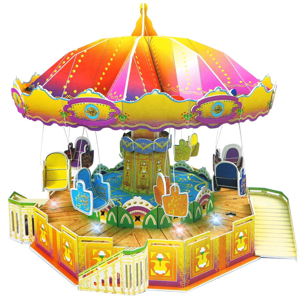 Big Daddy's 3-D Puzzle Building Set, Amusement Park Series With Lights,  Sound And Movement Take Your Imagination On A Ride, Create An Aerojet  Thriller - Walmart.com