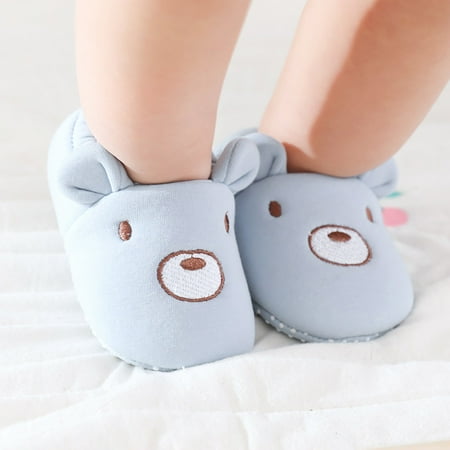 

NEGJ Girls Sandals Cartoon Baby Shoes Boys Prewalker Non-Slip Socks Floor Baby Shoes