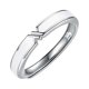 thumbnail image 2 of Tie Pareja Anillo para Hombres y Mujeres Anillo de Moda Versátil Gota de Gel Anillo Abierto Ajustable Anillo de Plata, 2 of 2