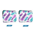 thumbnail image 7 of FORMRS 15-15.6 inch Laptop Sleeve Case Soft Carrying Quilted Computer Bag Cover, Purple Drawing, 7 of 7