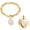 Gold, variant on 20cm Infinity Love Heart Locket Chain Link Bracelet Keepsake Cremation Jewelry for Ashes of Loved One Memorial Funeral Urn Bracelet for Ashes Holder - God Has You in His Arms I Have You in My Heart