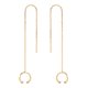 thumbnail image 1 of Pendientes de oro, pendientes de borlas para mujer, pendientes de una pieza para adolescentes y niñas, como regalo del Día de la Madre, 1 of 5