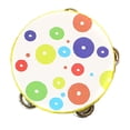 thumbnail image 1 of Dsscvnef 6 Inch Handheld Drum with Metal J Percussion Musical Interactive Toy Instrument for Kids Educational Musical Learning Toy with Sounds and Lights, 1 of 6