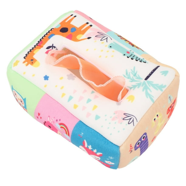 Juguete De Caja De Pañuelos Para Bebés, Juguete De Caja De Pañuelos De Bebé De Peluche Multiusos Desarrollo Temprano Suave Para Niños Pequeños Para Recién Nacidos