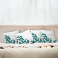 thumbnail image 3 of Ambesonne Spring Throw Pillow Cover 4 Pack, Sunny Butterflies Morphs, 16", Black Turquoise, 3 of 6