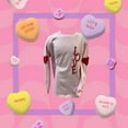 thumbnail image 2 of Love is in the Air! Hearts on the Elbows Love Down the Front Cute Long Sleeve T-Shirt, 2 of 10