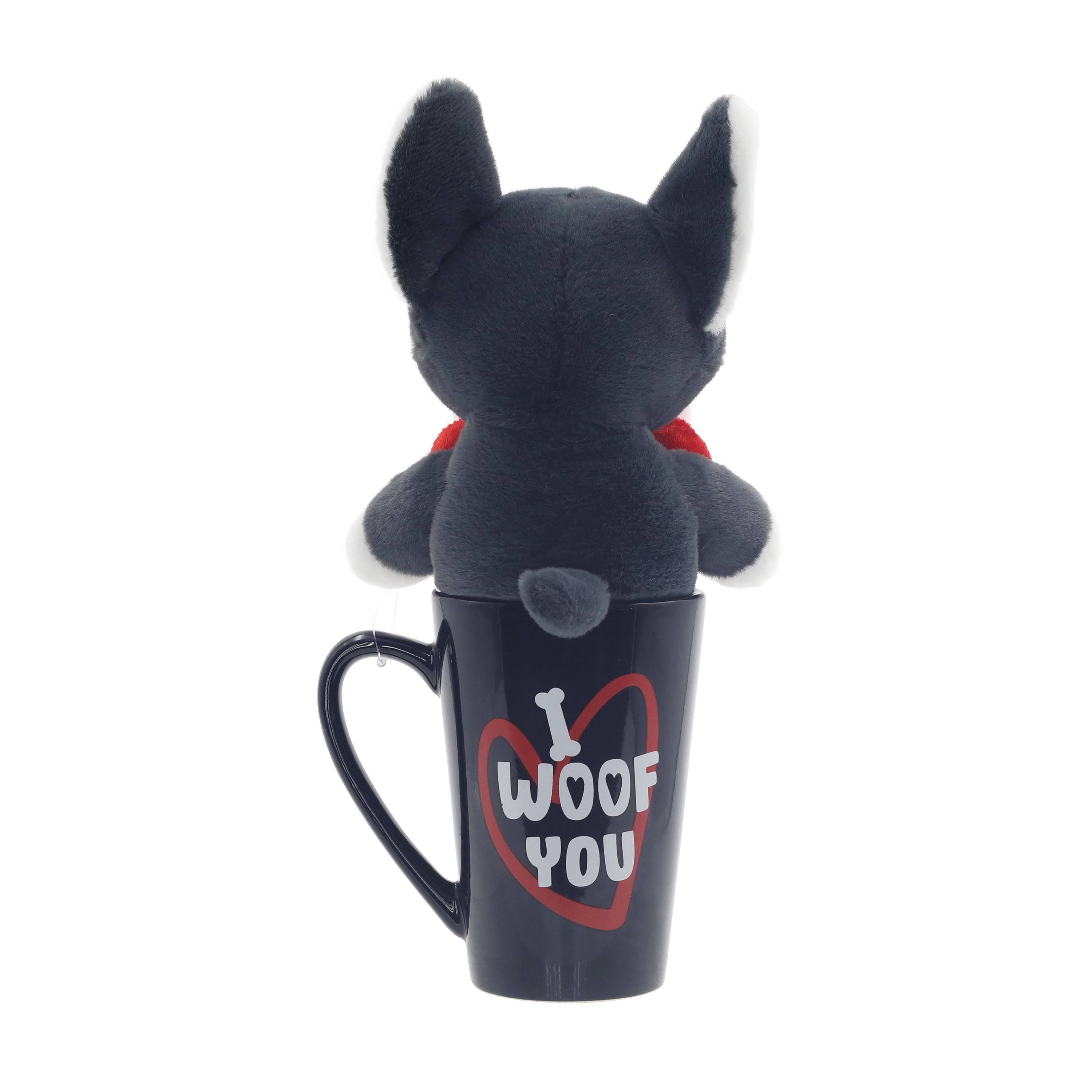 Bulldog Plush and Valentine Mug Two-Piece Set, Way to Celebrate