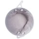 thumbnail image 2 of DII Polyester Pet Bin Paw Lattice Gris Redondo Pequeño Design Imports CAMZ38663, 2 of 2