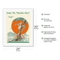 thumbnail image 2 of Under the Hawaiian Moon - Vintage Hawaiian Sheet Music by Crane c.1938 - Fine Art Rolled Canvas Print (Unframed) 20in x 26in, 2 of 4