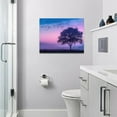 thumbnail image 6 of Bedroom Wall Art Give it to God and Go to Sleep Sign Wall Decor Christian Canvas Prints Painting Purple Tree Bathroom Pictures Framed Artwork Gifts Home Decorations 16"x12", 6 of 6