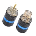 thumbnail image 3 of Gold Plated Power Plug, Wearable Anti Oxidation Audio Power Plug  for Home for Adult for Audio Visual Appliances M103GMale,F103G Female,M103G/F103G Male/Female, 3 of 7