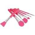 thumbnail image 2 of Juego de brochas de maquillaje de silicona, Anself para máscara facial, brochas para base, sombra de ojos cosmética, brocha para cejas con mango de plástico, paquete de 6, rojo sandía-rojo sandía- brillar Electrónica, 2 of 5