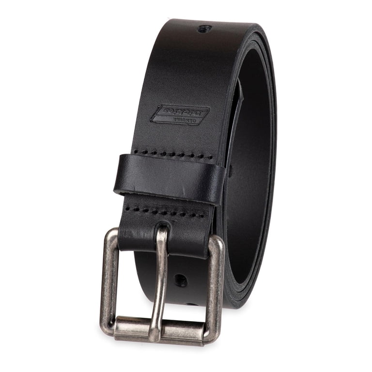 Genuine Dickies Men's Perforated Leather Belt, Black photo 3