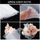 thumbnail image 5 of Paquete de 2 Paquetes de Papel de Regalo de Flores Blancas de 4,5 Yardas con Borde de Perla, Papel de Regalo para Ramo, Hilo de Red Ondulado Arrugado Perla, 5 of 5