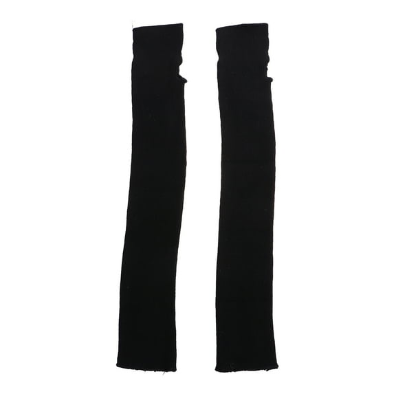 MUSEYA 1 Pair Cycling Arm Warmers with Warm Keeping Cotton for Winter Black