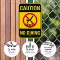 thumbnail image 4 of Pool Sign, Caution No Diving Sign,, 4 of 5