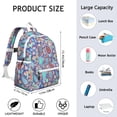 thumbnail image 6 of Paisley Pattern Backpack for School,Cute School Bag,Schoolbag with Adjustable Shoulder Straps & Padded Back,13.4"x11"x4.7", 6 of 6