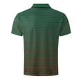 thumbnail image 5 of VgaVtl Summer Men's Polo Big and Tall Short Sleeve Vacation Casual Striped Button Mens Shirts Collared, 5 of 5