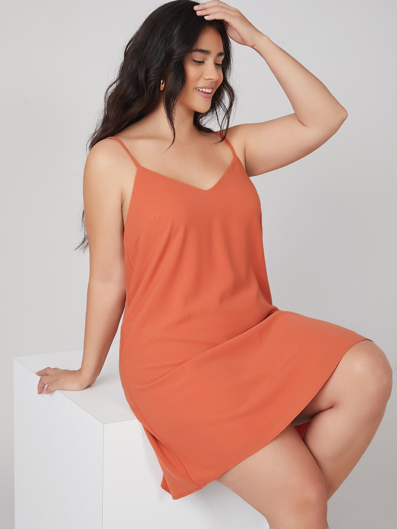 solid cami dress