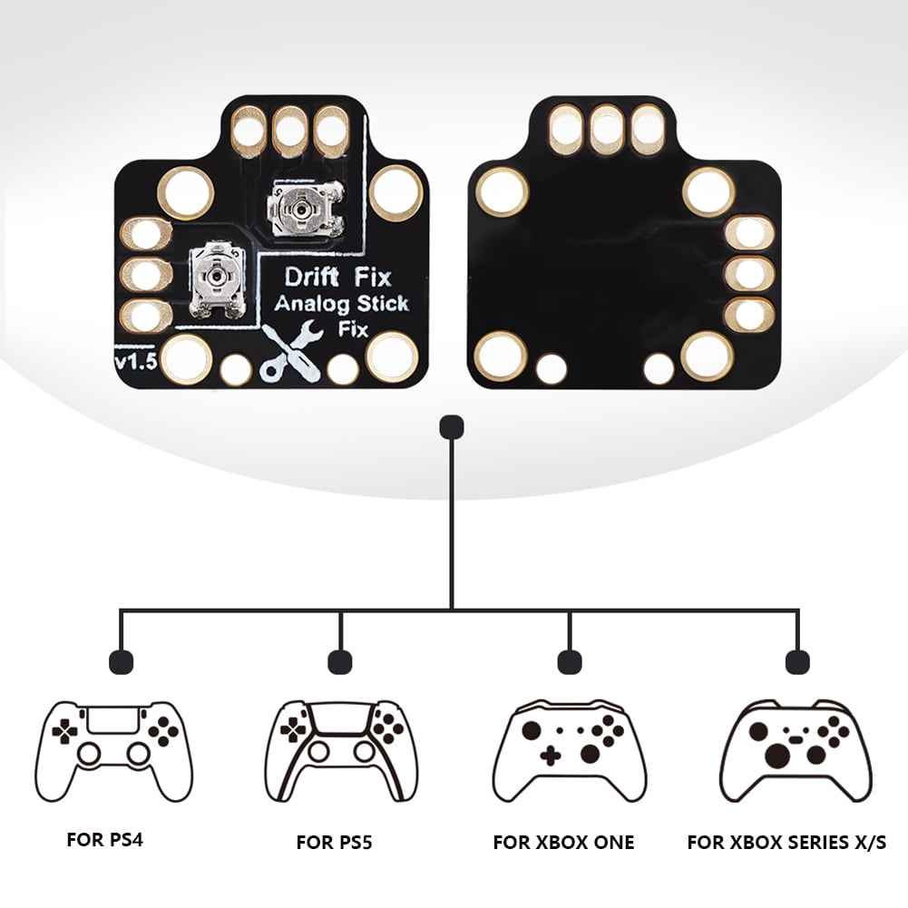 Gamepad Joystick Drift Repair Board, Universal 3D Analog Stick Fix Mod para  Controladores de Jogos, para PS4, para PS5, para One, para Series S X