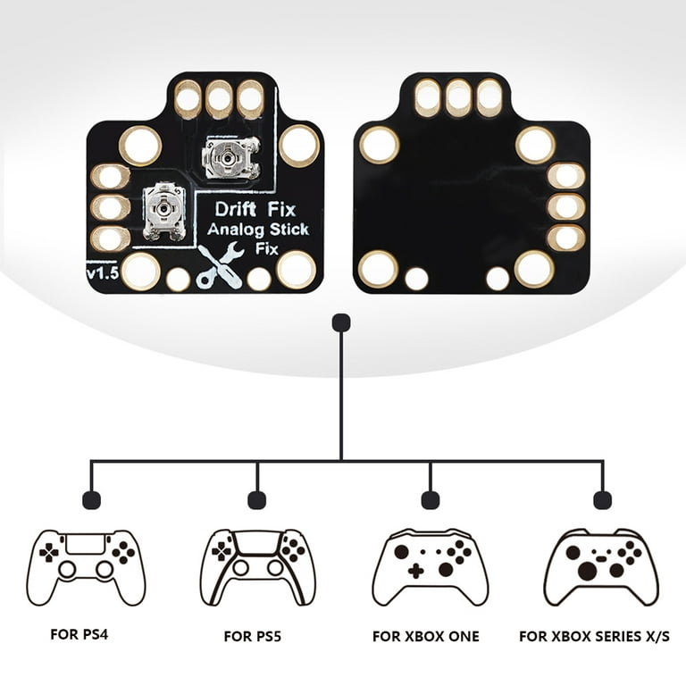 Meget sur krokodille Tap Controller Reset Drift Analog Stick Repair Calibration Module for PS4 Xbox  One - Walmart.com
