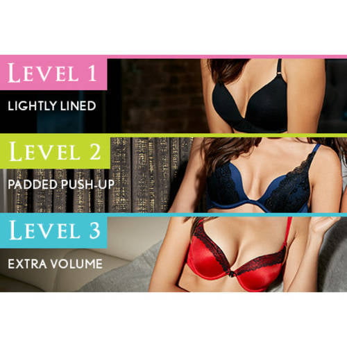 Vassarette Women's Lace & Lift Add-A-Size Push Up Bra, Style 75301 - Walmart .com